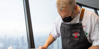 GoodLeaf Farms brings Local, Sustainably Sourced Microgreens to the CN Tower Chef making a dish