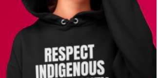 Bandit of people getting together and resisting: Mitch Gegwetch, Resist Clothing