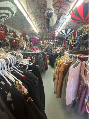 A vintage clothing store interiors