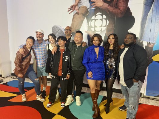 CBC - Run the Burbs Cast in a group picture